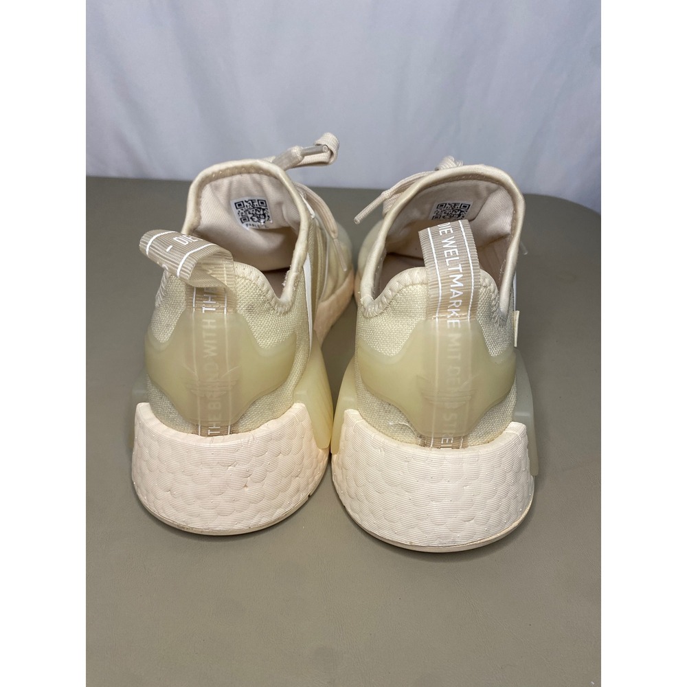 Adidas NMD_R1 V2 Women 7 Wonder White Sand Cream Sneakers Running Shoes - Picture 5 of 13